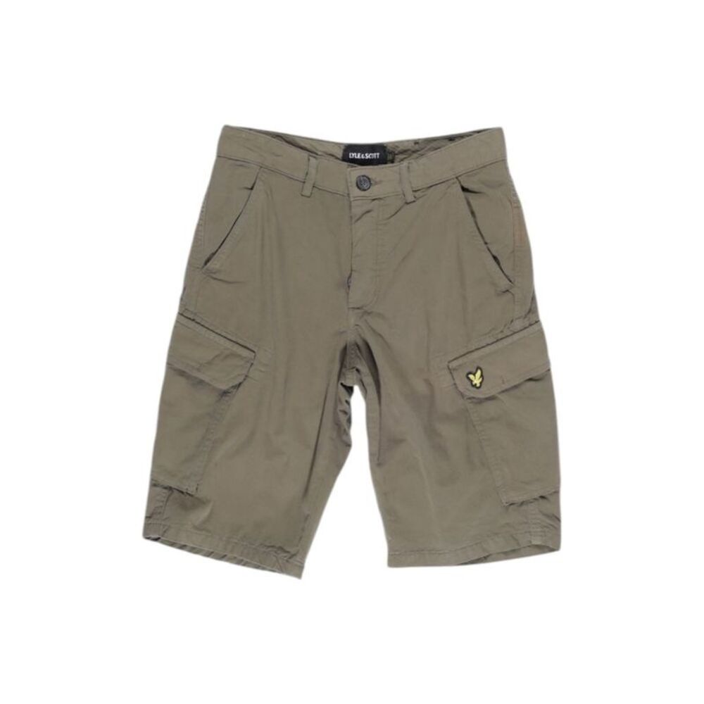 Lyle & Scott Green Cotton Bermuda Men's Shorts